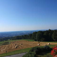 Herrlicher Panoramablick vom Wiesenhof in die Oststeiermark